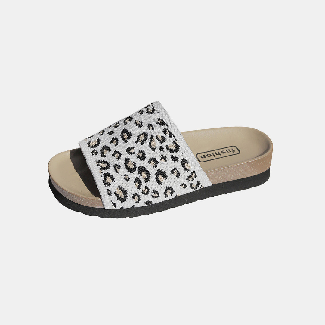 Leopard Open Toe Sandals